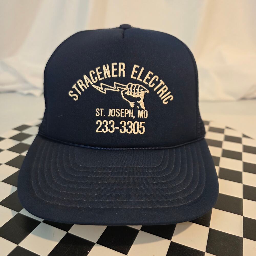 Vintage Winner‎ Stracener Electric St. Joseph MO Mesh Trucker Hat